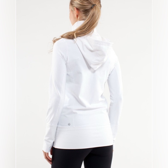 Lululemon Stride Jacket *Brushed White / White Black Glacier Lace Size 2 - Picture 3 of 13